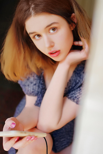 Busty Model Stripping